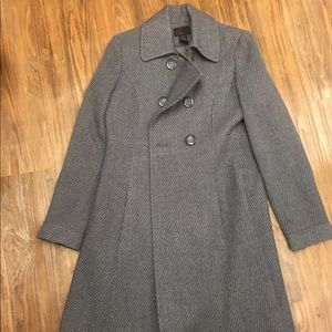 Via by Victoria Secret Grey wool knee length coat